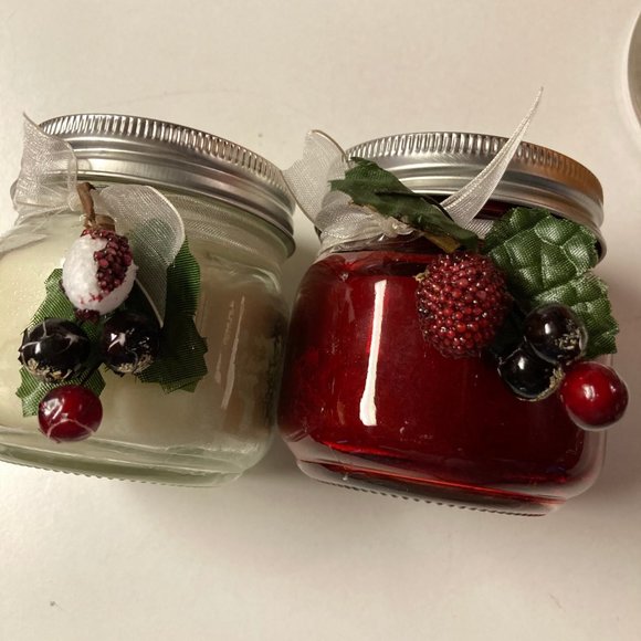 Christmas Candle Bundle (Lot of 3) - Yankee Christmas Cookie, Mini Mason Jar - Picture 5 of 12